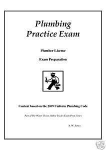 2009 Uniform Plumbing Code Practice Exam   PDF Format  