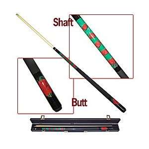  New Trademark Blooming Rose Pool Cue Attached With A 