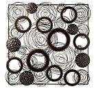 BN 24SQ 3D METAL WALL ART3 TYPES OF CIRCLES LAYERED