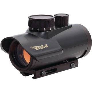 BSA Optics Huntsman 1x30 Red Dot Sight, 5 MOA, Matte Black   Clam Pack 