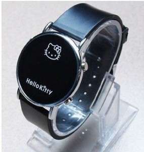 1Pcs HelloKitty LED Red Light Silicone Watch Gifts Stylish Fashion 