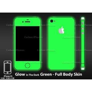 iPhone 4 and 4S Glow in the Dark Green Full Body Skin(VINYL ADHESIVE 