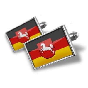  Cufflinks Lower Saxony region Flag Germany   Hand Made 