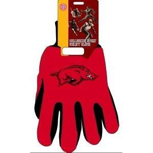  Arkansas Razorbacks UA NCAA Two Tone Gloves Sports 