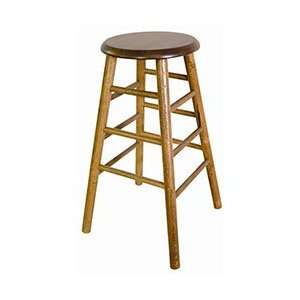   Old Dominion 2704US 30W Backless Wood Bar Stool, 30H