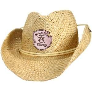  Auburn Tigers Straw Cowgirl Hat
