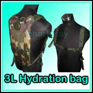US Army 3L Hydration Water Backpack Reservoir Bag Camo  