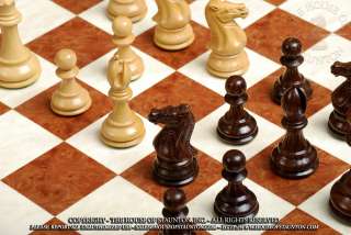 the collector chess set boxwood blood rosewood on elm burl superior 