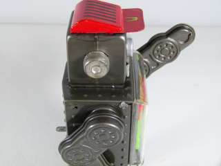 1960s JAPAN SH HORIKAWA GEAR ROBOT WIND UP LITHO TIN SPACE TOY HAT 