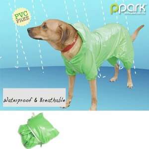  Dog Pocket Raincoat   Green   DS