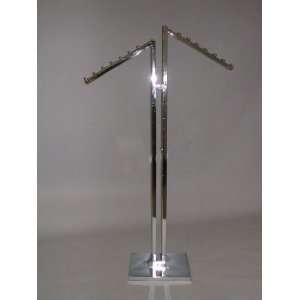  2 WAY DOUBLE UPRIGHT WITH 2 WATERFALL SQUARE TUBE ARMS 