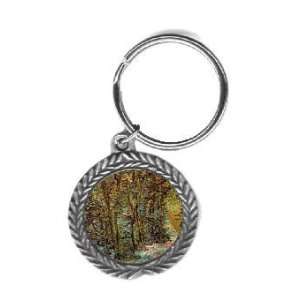  Path in the Woods By Vincent Van Gogh Pewter Key Chain 