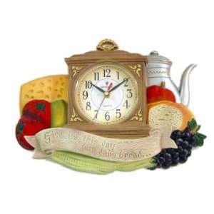 Give Us This Daily Bread Verse Kitchen Wall Clock 
