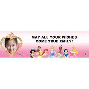 Disney Princess Personalized Photo Banner Standard 18 x 61