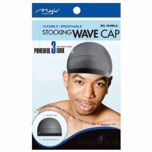   Wave Cap Pack of 12 (24 Pcs) Black Hair Du Rag 