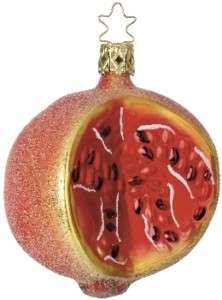 Inge Glas Ornament Legenday Pomegranate (#106606)  