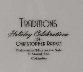 Christopher Radko Holiday Celebrations Traditions Bowl  
