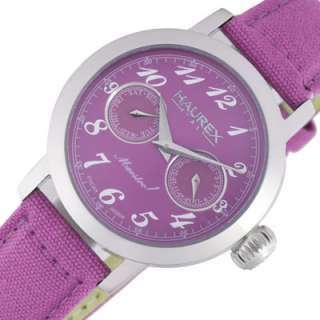 New HAUREX Italy Maestro Ladies Purple Watch 6A343DP1  