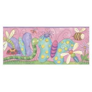 Bugs and Insects Border   Pink 