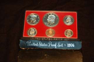1976 US MINT Proof Set With Eisenhower IKE VAR#2 Dollar Kennedy Half 