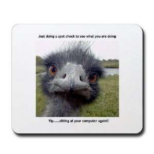 Funny Ostrich Funny Mousepad by   Sports 