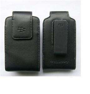   OEM BlackBerry Premium Hard Leather Pouch Case+Swivel Holster  