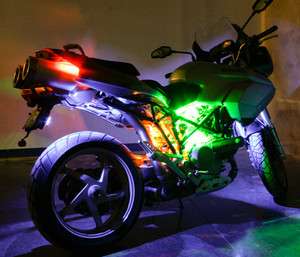   LED(10Pod)+SWITCH SET ACCENT Light Kit Suzuki GSX R 600 750 1000 Honda