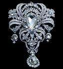   pin brooch clear swarovski crystals $ 12 36 60 % off $ 30 90 time left