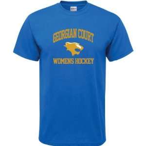 Georgian Court Lions Royal Blue Womens Hockey Arch T Shirt  