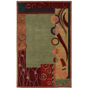  Nourison Dimensions ND 02 Green 5 X 8 Area Rug