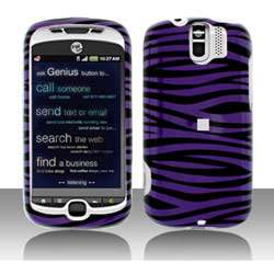HTC MyTouch 3G Slide Purple/ Black Zebra Snap on Protective Case Cover 