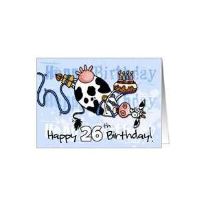  Bungee Cow Birthday   26 years old Card Toys & Games