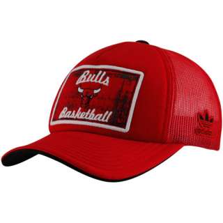 adidas Chicago Bulls Red Originals Adjustable Trucker Hat 886047267312 