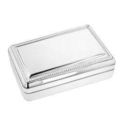 Silver Mirror Jewelry Box  