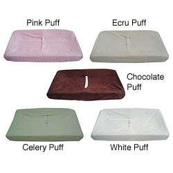 ABC Heavenly Soft Minky Dot Contoured Changing Table Cover   