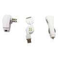 in 1 iPhone 4 USB Retractable Cable/ Wall/ Car Charger Combo