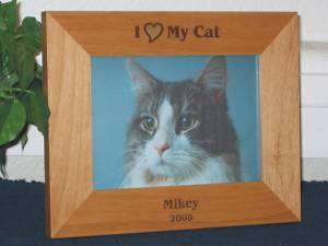 Love My Cat Picture Frame Personalized Souvenir  