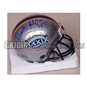 Richard Seymour Autographed Super Bowl 39 Mini Helmet with Dynasty 