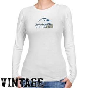  NCAA Cal State Monterey Bay Otters Ladies White Distressed 