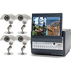 See 4 Channel H.264 Network DVR with 7 inch Monitor with 4 CCD 