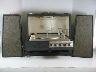 Vintage Magnavox Portable Record Player with Detachable Speakers 