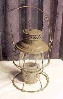 Antique New York Central Railroad lantern Adlake complete  