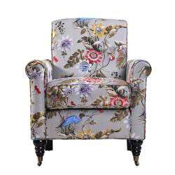 angeloHOME Harlow Antique Floral Bird Arm Chair  