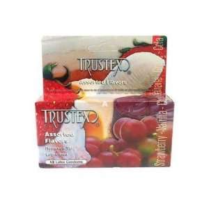 Bundle Trustex Assorted Flavor 12 Pack and Aloe Cadabra Organic Lube 