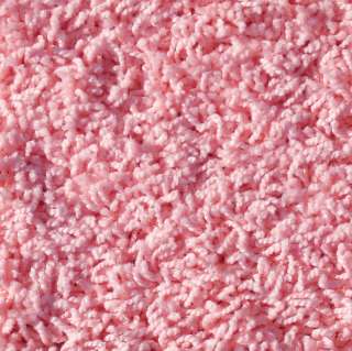 Area Rug Pink Shag Carpet w/Binding Kisses Pink  