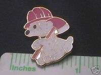 FIREFIGHTER LAPEL PIN FIRE FIGHTER DALMATION PUPPY PIN  