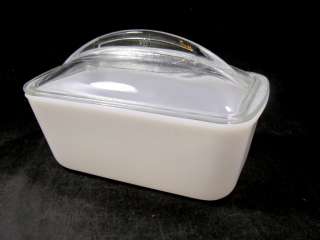 Westinghouse White/Milk/Clear Glass Casserole Dish/Loaf Pan  