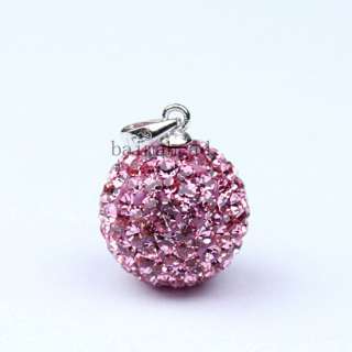   Crystal 925 Silver Ball Pendant Jewelry Findings as Xmas gift  