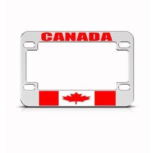  Canada Canadian Metal Motorcycle Bike license plate frame 