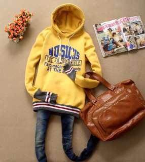   Fashion Musicis Letters Special Design Sleeves Hoodie 100% Cotton